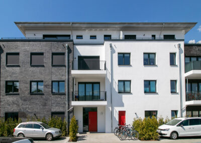 Referenz: fertiges Mehrfamilienhaus in Rostock, Rohbauarbeiten
